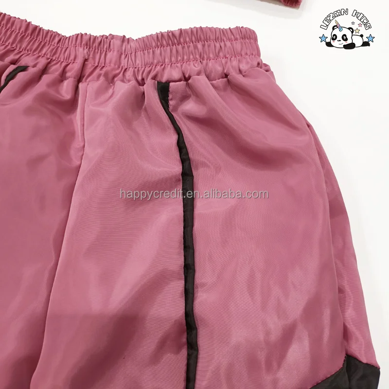 LEZONKIDS - 2024 Spring Stylish Little Girl Fashion Polyester 2 Pcs Color Block Kids Girls Clothing Set